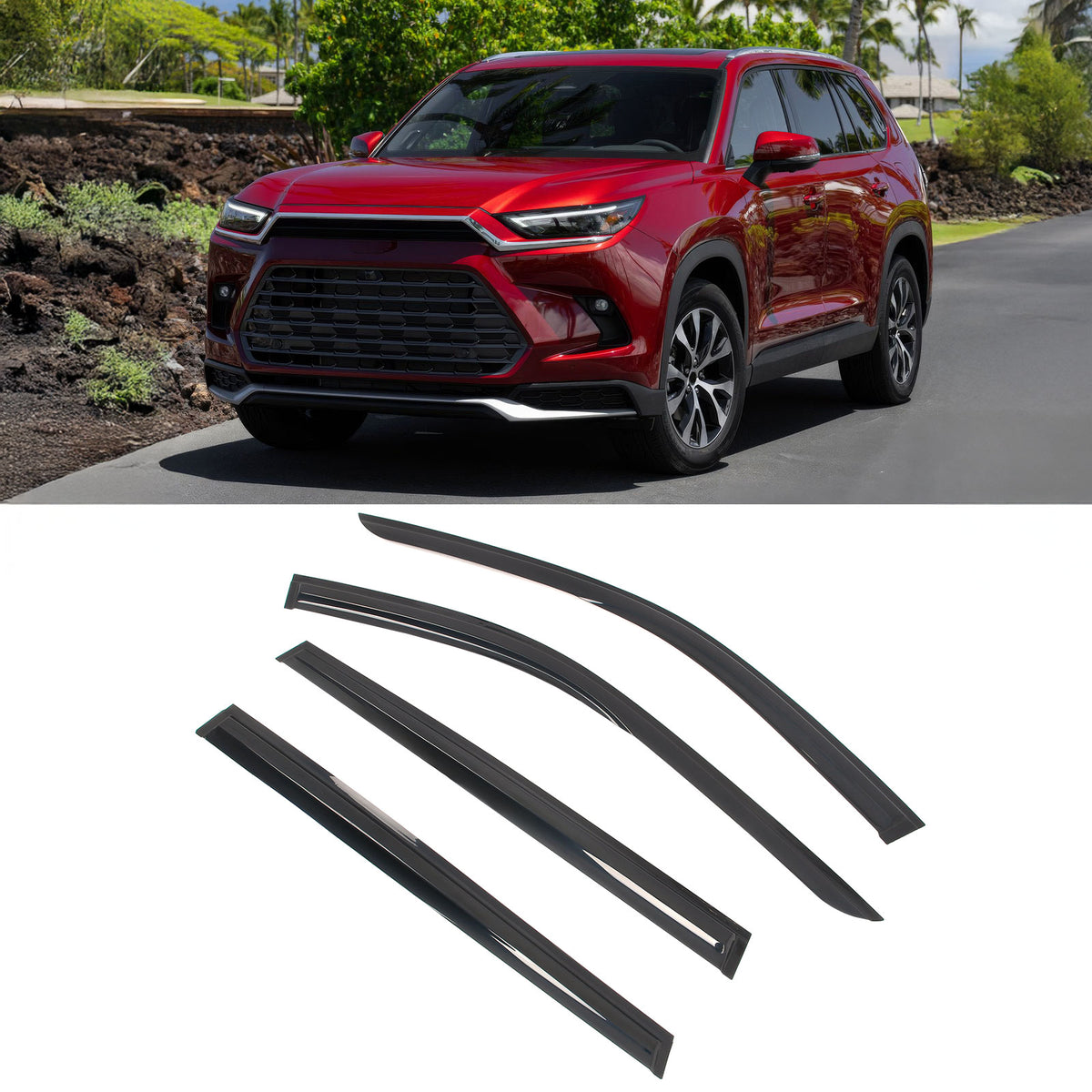 Window Visors for Lexus TX & Toyota Grand Highlander 2024-2026 Mugen Style