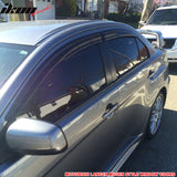 2008-2017 Mitsubishi Lancer EVO Window VisorsAcrylic 4PC
