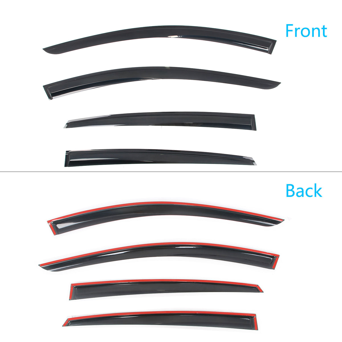 Window Visors Deflector for Nissan ARIYA 2023-2025 Mugen Style Acrylic 4PC
