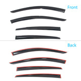 Window Visors Deflector for Nissan ARIYA 2023-2025 Mugen Style Acrylic 4PC