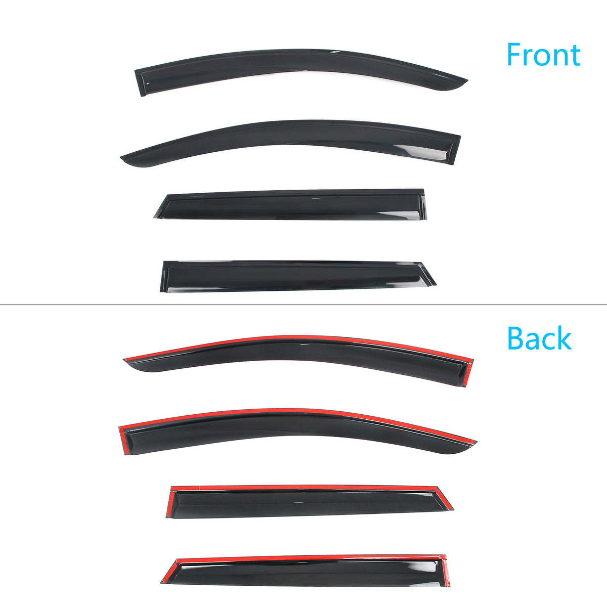 Window Visor for Subaru Solterra Toyota bZ4X 2023-2026 Mugen Style Acrylic