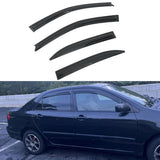 2003-2008 Toyota Corolla Sedan 4-Door Window Visor Guard Acrylic 4PC