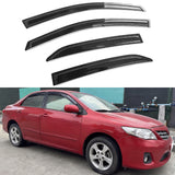 2009-2013 Toyota Corolla Mugen Style Smoke Window Visor Guard Acrylic