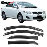 2009-2013 Toyota Corolla Mugen Style Smoke Window Visor Guard Acrylic