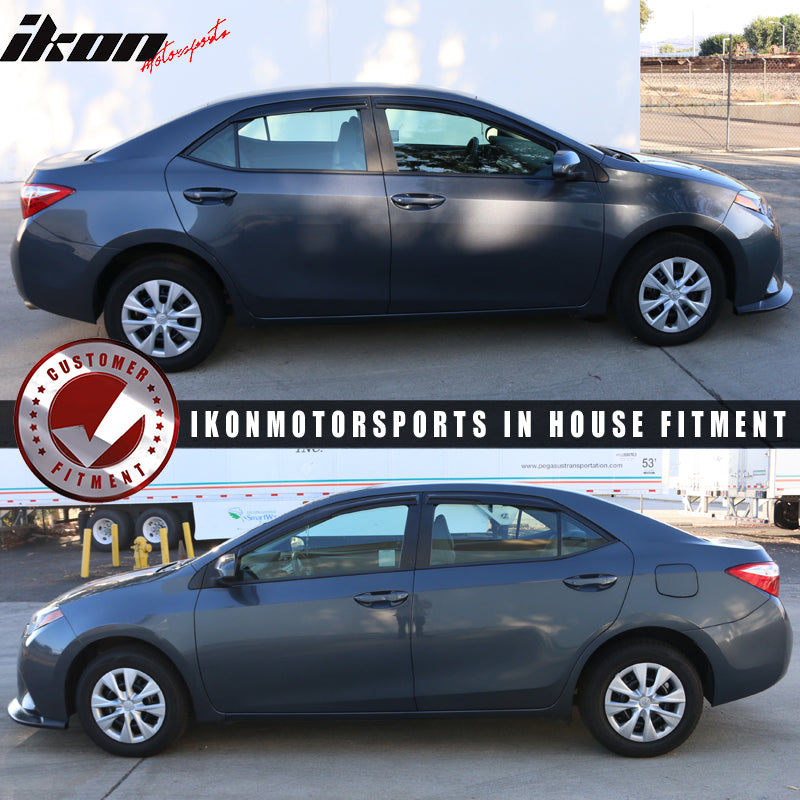2014-2019 Toyota Corolla Sedan Window Visors Set Acrylic