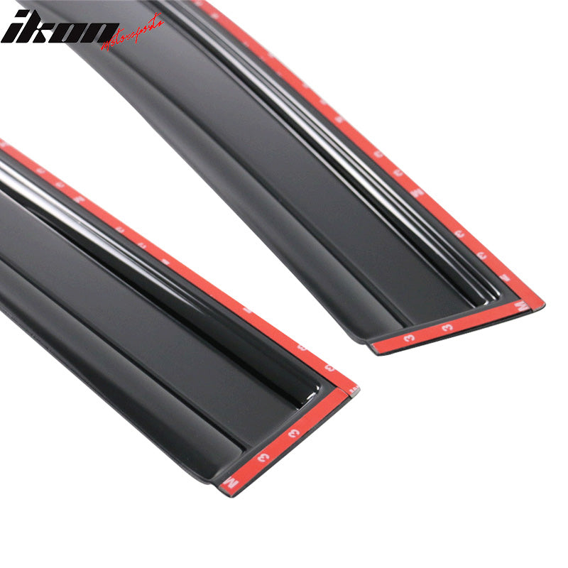 2008-2013 Toyota Highlander Acrylic 4PC Window Visors Tape On Guard