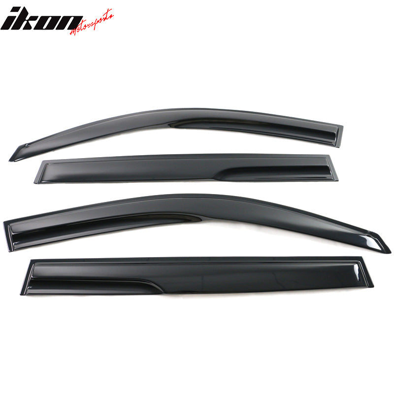 2008-2013 Toyota Highlander Acrylic 4PC Window Visors Tape On Guard