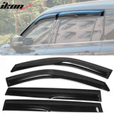 2020-2024 Toyota Highlander PC Side Window Visors w/ Chrome Trim 4PCS