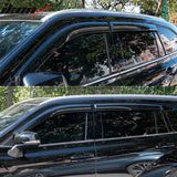 2020-2024 Toyota Highlander PC Side Window Visors w/ Chrome Trim 4PCS