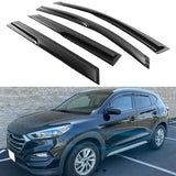 Window Visor for Hyundai Tucson 2016-2021 Mugen Style Smoke Tinted Acrylic