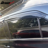 2007-2013 Toyota Yaris Window Visors Mugen Style Smoke Tinted Acrylic