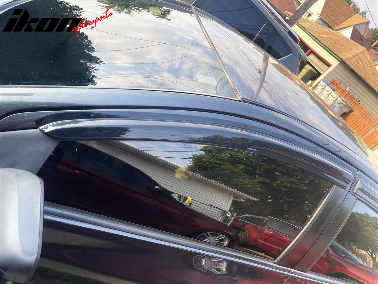 2007-2013 Toyota Yaris Window Visors Mugen Style Smoke Tinted Acrylic