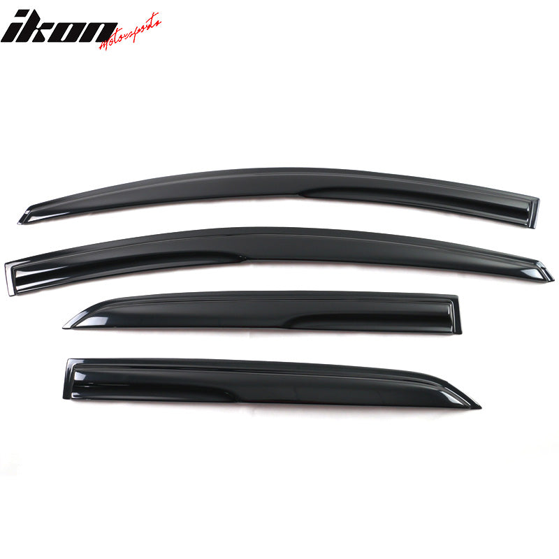 2007-2013 Toyota Yaris Window Visors Mugen Style Smoke Tinted Acrylic