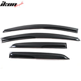 2007-2013 Toyota Yaris Window Visors Mugen Style Smoke Tinted Acrylic