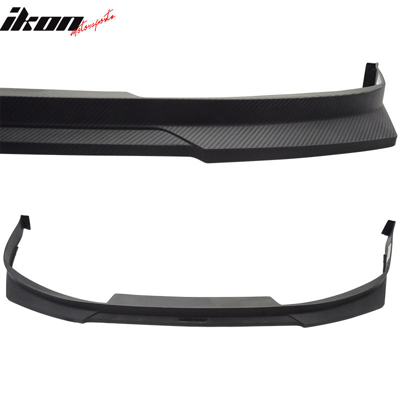 1992-1996 Prelude 2Dr HC1 Carbon Texture Front Bumper Lip Matte Bk PP