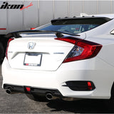 Fits 16-21 Honda Civic Sedan IK V Roof Spoiler Window Visor Smoke Wing