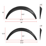 Universal Textured Matte Black Wheel Flares