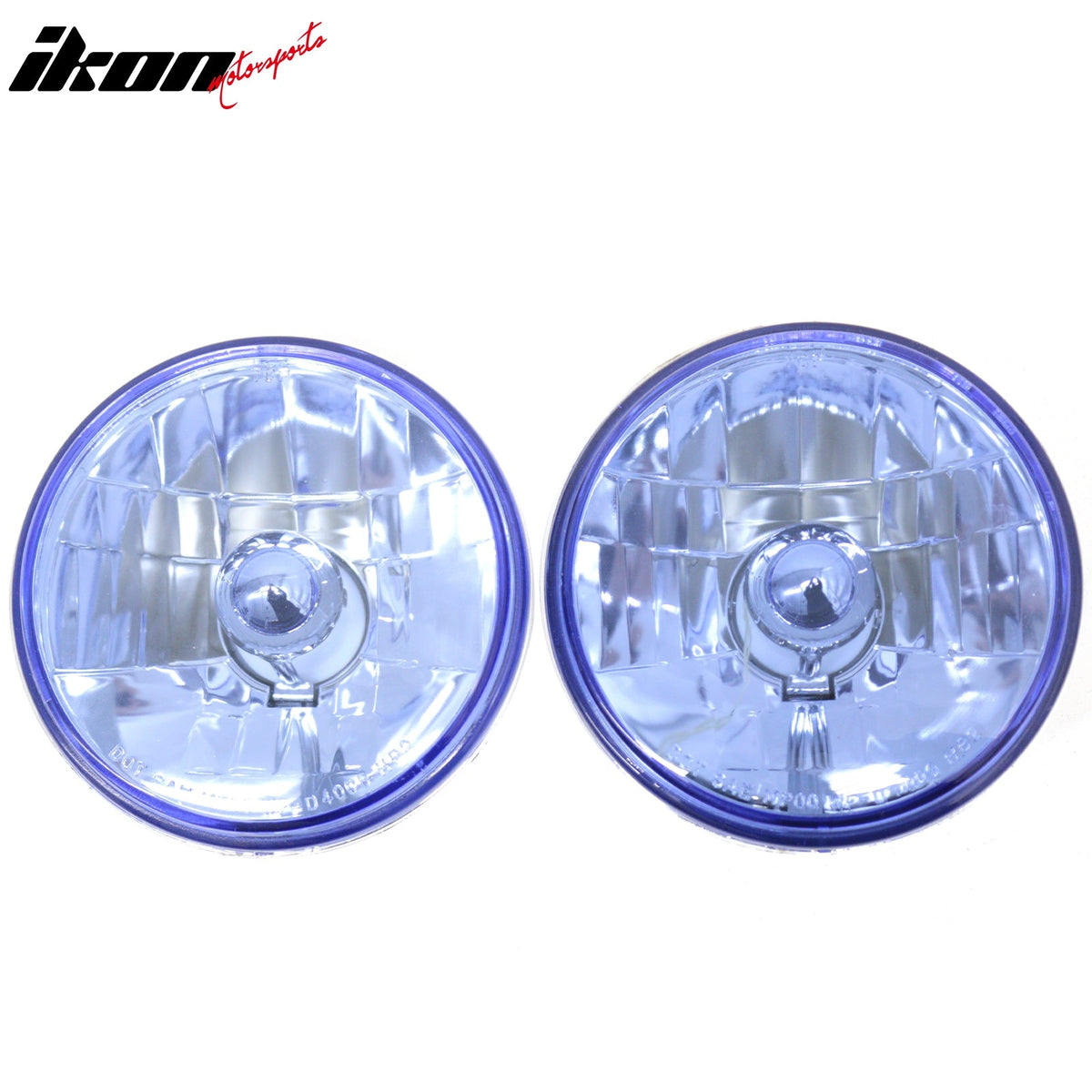 Universal 5" Head Lights Blue Lamps Cover for H4 12V 55/60W Bulb 2PCS Set