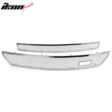 2016-2018 Chevrolet Silverado Z71 Chrome Front Upper Lower Grilles Stainless Steel