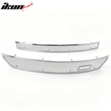 2016-2018 Chevrolet Silverado Z71 Chrome Front Upper Lower Grilles Stainless Steel