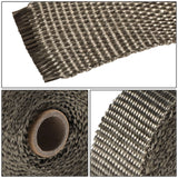 Titanium Exhaust Heat Wrap 2" x 30' Type-1 Style with Zip Ties