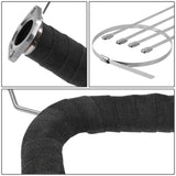 Type-2 Style Exhaust Heat Wrap 2" x 50 Feet Black with Zip Ties