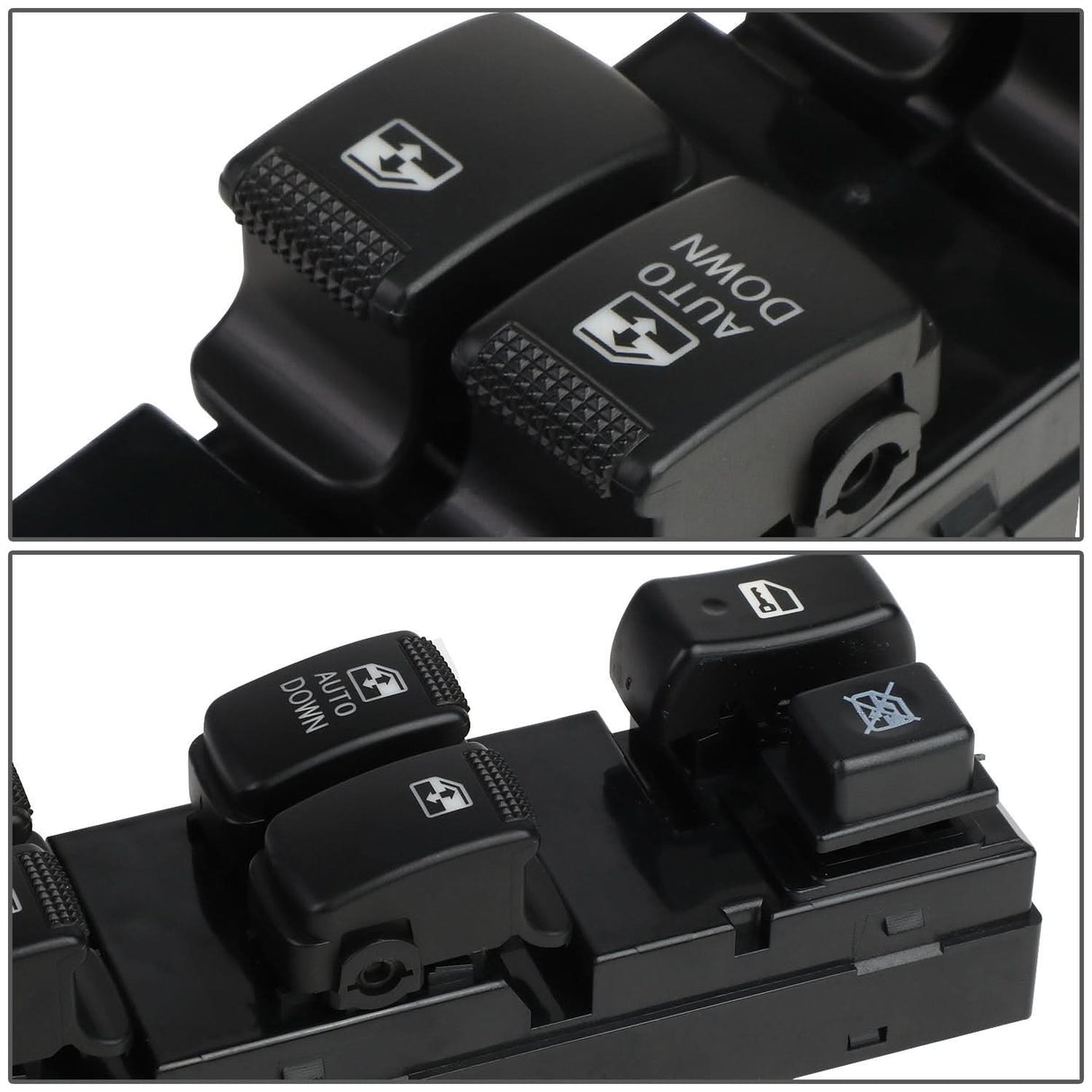 05-09 Hyundai Tucson Power Window Switch - Driver Side Black