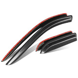 02-09 Dodge Ram Carbon Fiber Style Window Visors Crew Cab 4pc