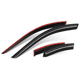 2007-2014 Chrysler Sebring/200 Sedan Window Visors Dark Smoke 2PCS
