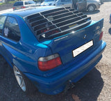 BMW E36 Compact Series 3 Black Back Windshield Louvers (1992 - 1999) - K2 Industries