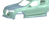 2024-UP BMW X6 G06 AD Style Autoclave Carbon Fiber Front Lip