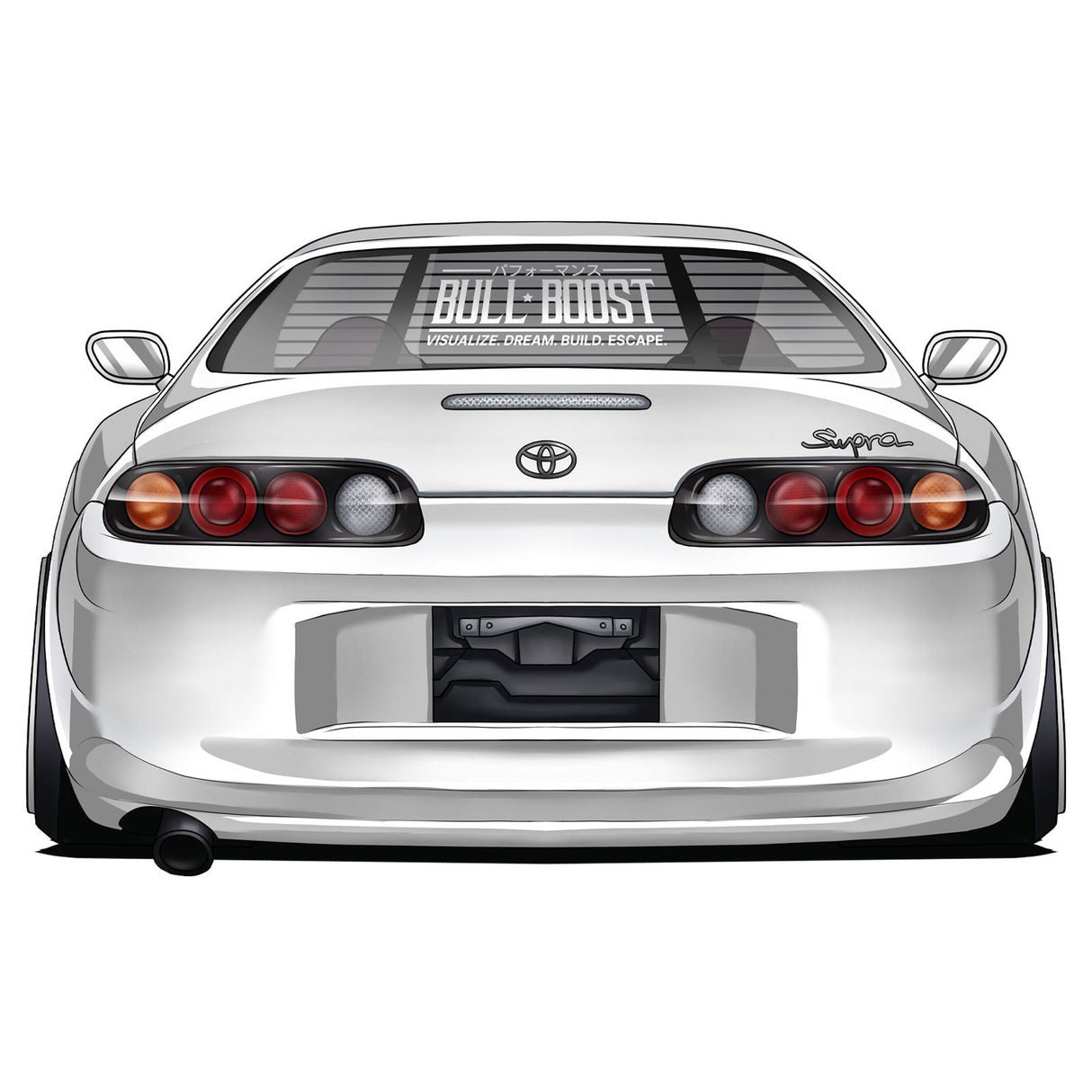 Bull Boost Visualize Vinyl Window Sticker Decals