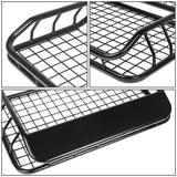 36" Roof Cargo Basket w/ Wind Fairing - Black