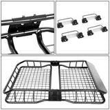 36" Roof Cargo Basket w/ Wind Fairing - Black