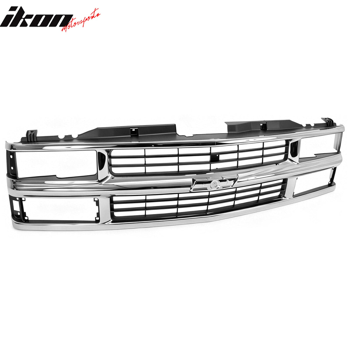 1994-2000 Chevy C/K& 1995-1999 Tahoe& 1994 Blazer Chrome Front Upper Grille Bumper Grill Replacement