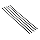 Stainless Steel Zip Tie Kit for Heat Wrap - 12" x 5mm - 5 Piece Black