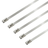 Zip Tie Kit for Heat Wrap - Stainless Steel - 12" - 5 Piece