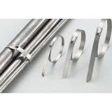 Zip Tie Kit for Heat Wrap - Stainless Steel - 12" - 5 Piece