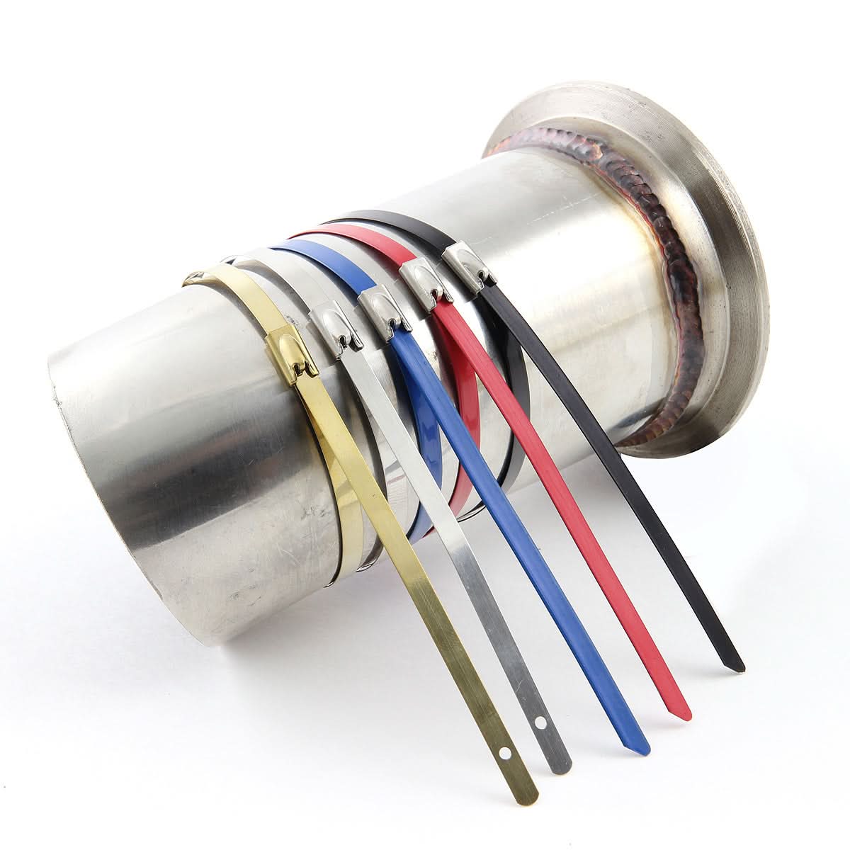 Zip Tie Kit for Heat Wrap - Stainless Steel - 12" - 5 Piece