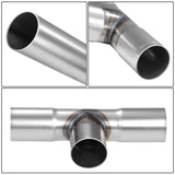 Universal Dual H-Pipe Exhaust Kit 2.5"-2.65" OD Mild Steel