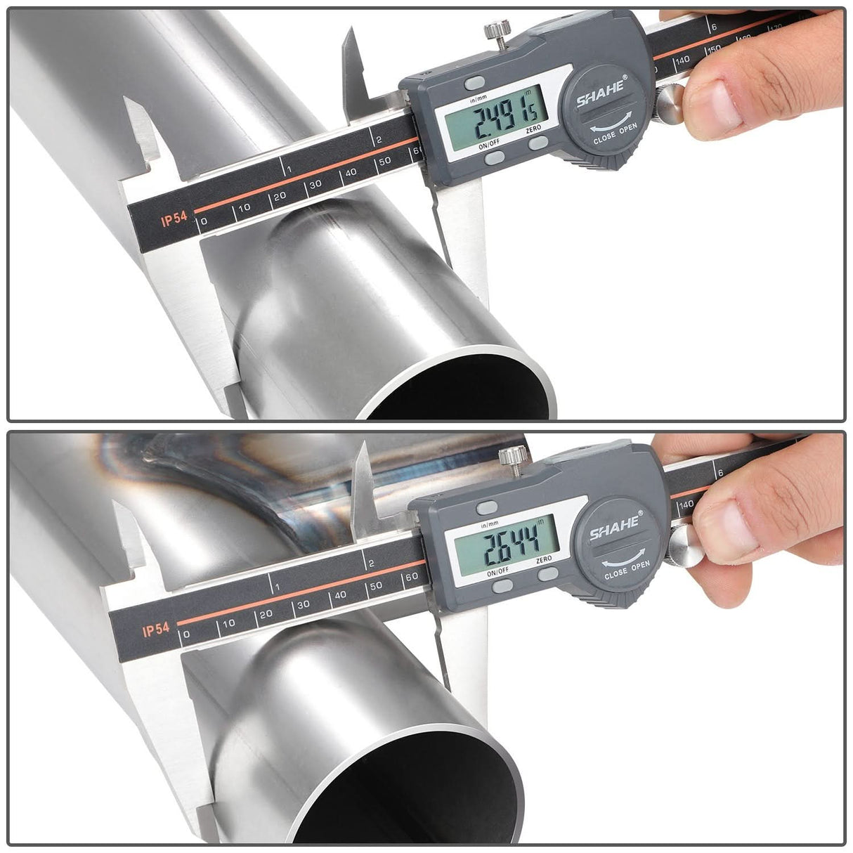 Universal Dual Exhaust Kit 16 Pipes U-Fit 2.5"-2.65" OD Mild Steel