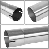 Universal 2.5" Stainless Steel Exhaust Pipes DIY Custom Kit 8 Pieces