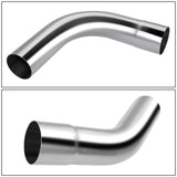 Universal 3.5" Exhaust Piping Kit - Mild Steel - 8 Piece Set