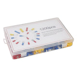 Wire Terminal Assortment Kit 1200 Pieces 22-16 14-16 10-12 AWG