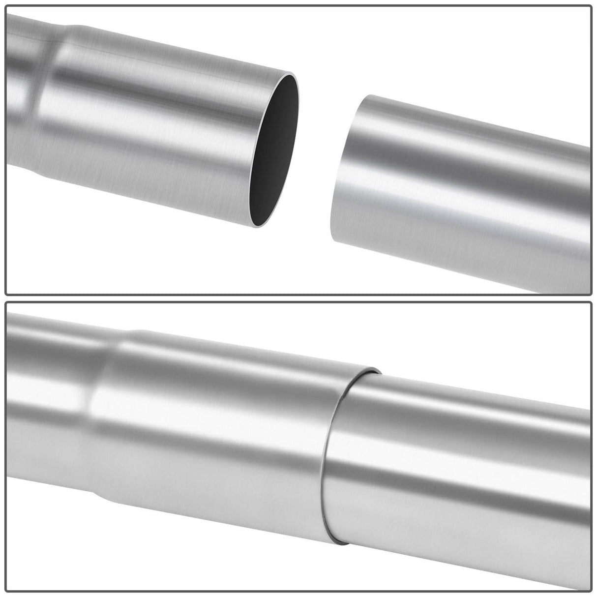 Exhaust Pipe Tubing Straight 2"-2.15" Flared 18" Mild Steel