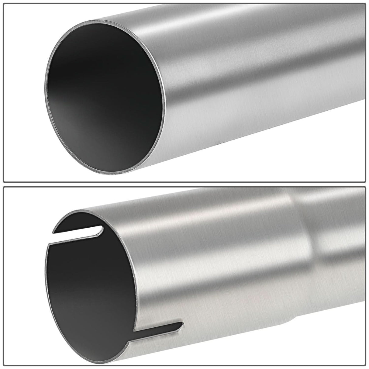 2" to 2.15" Flared 180 Degree U-Bend Exhaust Pipe Tubing Stainless Steel
