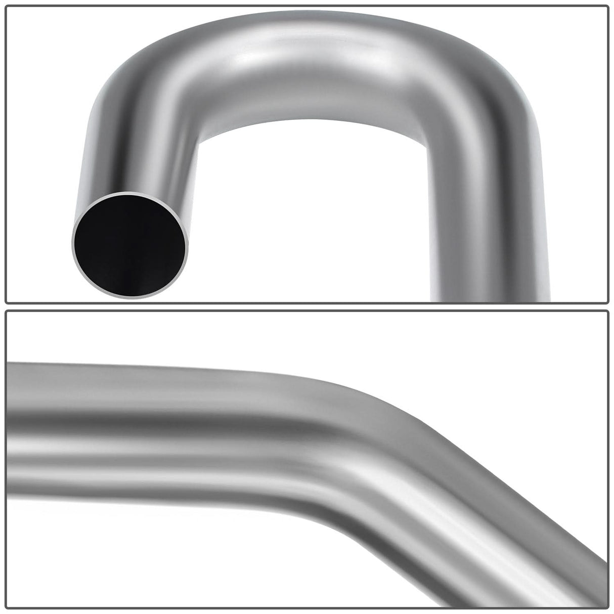 2" OD 45/180 Degree U-Bend Exhaust Pipe Tubing - 18-Gauge