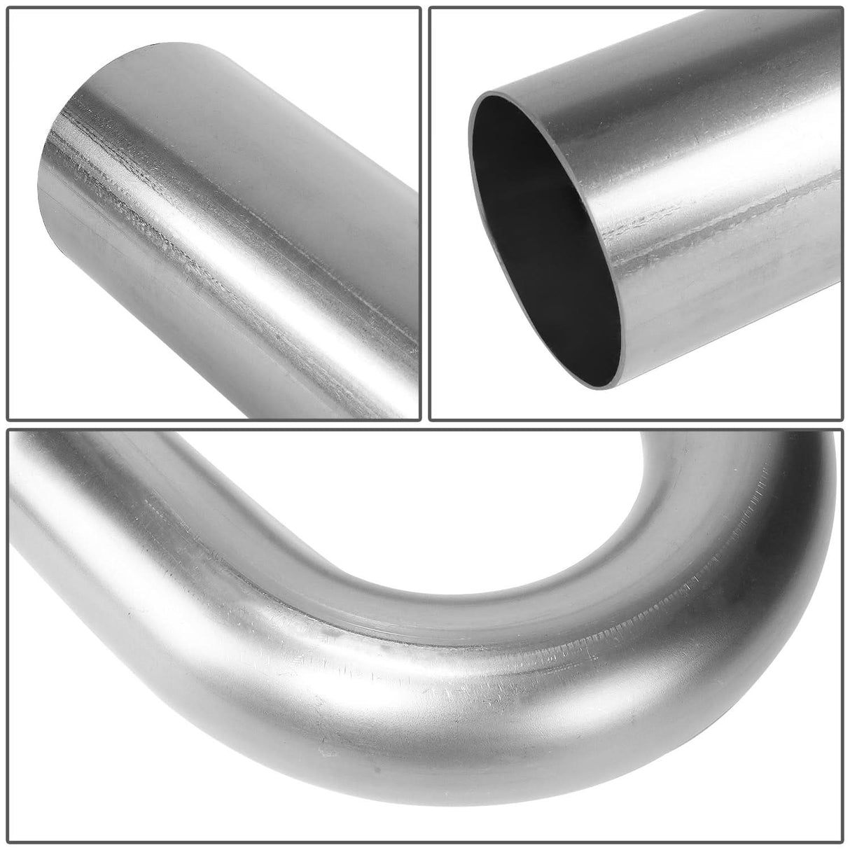 3.0"-3.15" Flared 180 Degree U-Bend Exhaust Pipe Tubing Stainless Steel