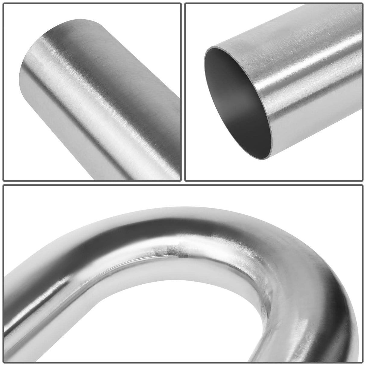 3.0"-3.15" Flared 180 Degree U-Bend Exhaust Pipe Tubing Stainless Steel