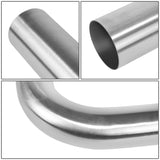 3.0"-3.15" Flared 45 Degree L-Bend Exhaust Pipe Tubing Stainless Steel